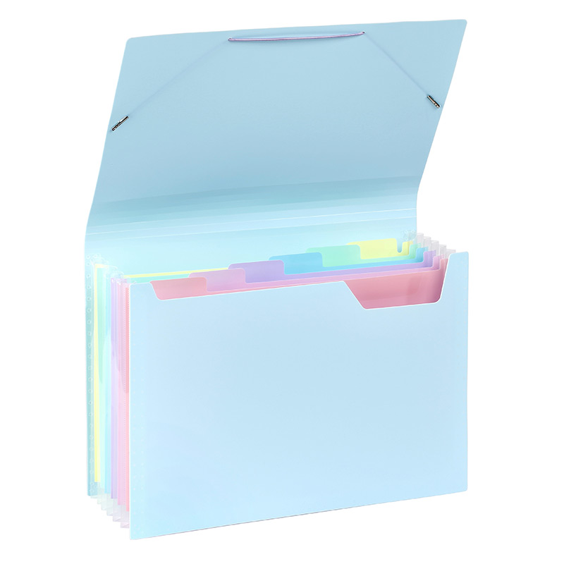 Trieur extensible 6 compartiments Rainbow Pastel