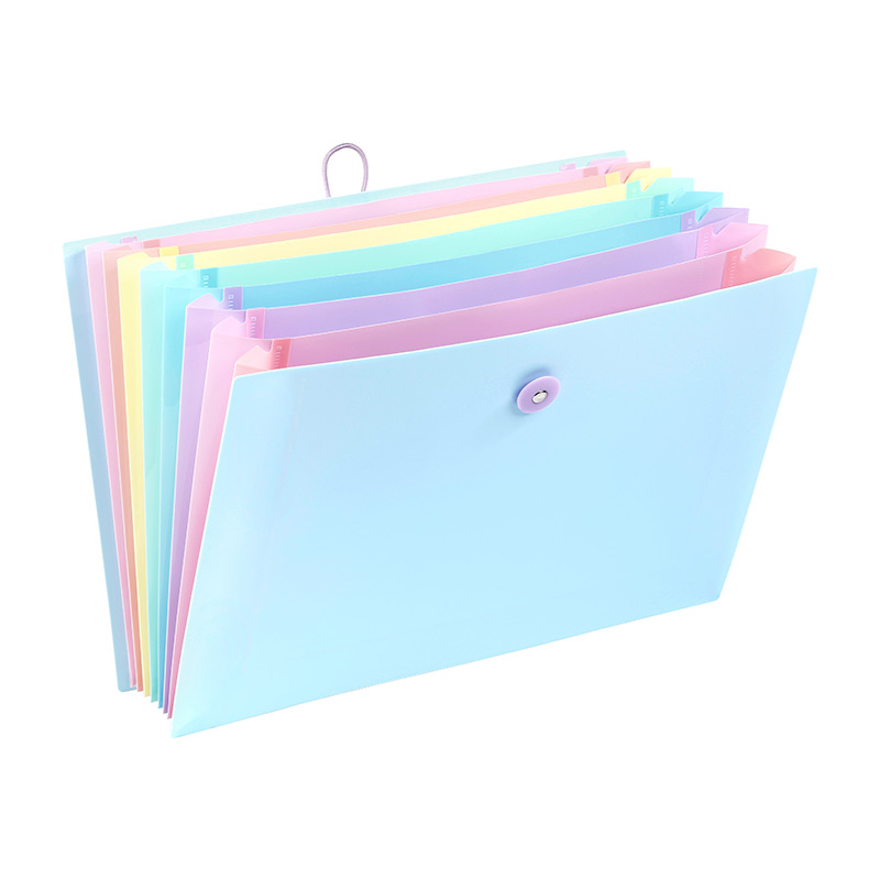 Trieur extensible 8 compartiments Rainbow Pastel